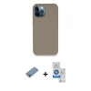 MARSİLYAN™- iPhone 12 Pro Max Kılıf Zirve Modern Özel Seri - Şeffaf Royal Nano Ekran Koruyucu + Shine Kamera Lens Koruma Cam - GI