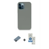 MARSİLYAN™- iPhone 12 Pro Max Kılıf Zirve Modern Özel Seri - Şeffaf Royal Nano Ekran Koruyucu + Shine Kamera Lens Koruma Cam - SH