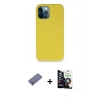 MARSİLYAN™- iPhone 12 Pro Max Kılıf Zirve Modern Özel Seri - Şeffaf Temperli Cam Ekran Koruyucu + Metal Kamera Lens Koruma Cam - GD