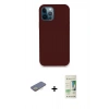 MARSİLYAN™- iPhone 12 Pro Max Kılıf Zirve Modern Özel Seri - Siyah 20D Premium Cam Ekran Koruyucu + Renkli Kamera Lens Koruma Cam - SI
