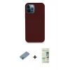 MARSİLYAN™- iPhone 12 Pro Max Kılıf Zirve Modern Özel Seri - Siyah 20D Premium Cam Ekran Koruyucu + Shine Kamera Lens Koruma Cam - GI