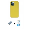 MARSİLYAN™- iPhone 12 Pro Max Kılıf Zirve Modern Özel Seri - Siyah 5D Eko Cam Ekran Koruyucu + Shine Kamera Lens Koruma Cam - GS