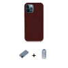 MARSİLYAN™- iPhone 12 Pro Max Kılıf Zirve Modern Özel Seri - Siyah Joko Magic 5D Cam + Shine Kamera Lens Koruma Cam - SH