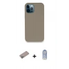 MARSİLYAN™- iPhone 12 Pro Max Kılıf Zirve Modern Özel Seri - Siyah Joko Magic 5D Cam + Shine Kamera Lens Koruma Cam - SABE