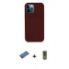 MARSİLYAN™- iPhone 12 Pro Max Kılıf Zirve Modern Özel Seri - Siyah Joko Magic 5D Hayalet Cam + Shine Kamera Lens Koruma Cam - GD