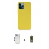MARSİLYAN™- iPhone 12 Pro Max Kılıf Zirve Modern Özel Seri - Siyah Joko Magic 5D Hayalet Cam + Shine Kamera Lens - LT