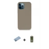 MARSİLYAN™- iPhone 12 Pro Max Kılıf Zirve Modern Özel Seri - Siyah Joko Magic 5D Hayalet Cam + Shine Kamera Lens Koruma Cam - MI