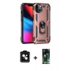 MARSİLYAN™- iPhone 13 Kılıf Ahenk Klasik Koleksiyonu - Şeffaf 360 Full Body Arka Koruyucu + PVD Metal Kamera Lens - NLGY