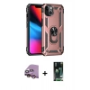 MARSİLYAN™- iPhone 13 Kılıf Ahenk Klasik Koleksiyonu - Şeffaf 360 Full Body Arka Koruyucu + Raze Metal Kamera Lens - PE