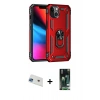 MARSİLYAN™- iPhone 13 Kılıf Ahenk Klasik Koleksiyonu - Şeffaf 360 Full Body Arka Koruyucu + Rainbow Kamera Lens Koruma Cam - MI