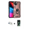 MARSİLYAN™- iPhone 13 Kılıf Ahenk Klasik Koleksiyonu - Şeffaf 360 Full Body Arka Koruyucu + Rainbow Kamera Lens Koruma Cam - MI