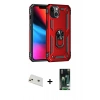 MARSİLYAN™- iPhone 13 Kılıf Ahenk Klasik Koleksiyonu - Şeffaf 360 Full Body Arka Koruyucu + Rainbow Kamera Lens Koruma Cam - REGD