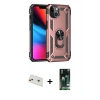 MARSİLYAN™- iPhone 13 Kılıf Ahenk Klasik Koleksiyonu - Şeffaf 360 Full Body Arka Koruyucu + Rainbow Kamera Lens Koruma Cam - REGD