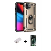 MARSİLYAN™- iPhone 13 Kılıf Ahenk Klasik Koleksiyonu - Şeffaf 360 Full Body Arka Koruyucu + Renkli Kamera Lens Koruma Cam - TU