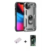 MARSİLYAN™- iPhone 13 Kılıf Ahenk Klasik Koleksiyonu - Şeffaf 360 Full Body Arka Koruyucu + Renkli Kamera Lens Koruma Cam - PE