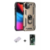 MARSİLYAN™- iPhone 13 Kılıf Ahenk Klasik Koleksiyonu - Şeffaf 360 Full Body Arka Koruyucu + Renkli Kamera Lens Koruma Cam - SI