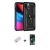 MARSİLYAN™- iPhone 13 Kılıf Ahenk Klasik Koleksiyonu - Şeffaf 360 Full Body Arka Koruyucu + Renkli Kamera Lens Koruma Cam - SI
