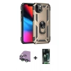 MARSİLYAN™- iPhone 13 Kılıf Ahenk Klasik Koleksiyonu - Şeffaf 360 Full Body Arka Koruyucu + Raze Metal Kamera Lens - YL