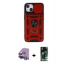 MARSİLYAN™- iPhone 13 Kılıf Ahenk Klasik - Şeffaf 360 Full Body Arka Koruyucu + Raze Metal Kamera Lens - MI
