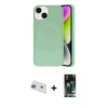 MARSİLYAN™- iPhone 13 Kılıf Ufuk Serisi - Şeffaf 360 Full Body Arka Koruyucu + Rainbow Kamera Lens Koruma Cam - MI