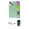 MARSİLYAN™- iPhone 13 Kılıf Ufuk Serisi - Şeffaf 360 Full Body Arka Koruyucu + Rainbow Kamera Lens Koruma Cam - MR