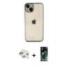 MARSİLYAN™- iPhone 13 Kılıf Vadi Minimal - Şeffaf 360 Full Body Arka Koruyucu + Pers Alüminyum Kamera Lens - GD