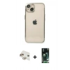 MARSİLYAN™- iPhone 13 Kılıf Vadi Minimal - Şeffaf 360 Full Body Arka Koruyucu + Pers Alüminyum Kamera Lens - GD