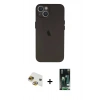 MARSİLYAN™- iPhone 13 Kılıf Yadigar Yansıma Serisi - Şeffaf 360 Full Body Arka Koruyucu + Pers Alüminyum Kamera Lens - GI