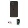 MARSİLYAN™- iPhone 13 Kılıf Yadigar Yansıma Serisi - Şeffaf 360 Full Body Arka Koruyucu + Rainbow Kamera Lens Koruma Cam - KI