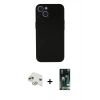 MARSİLYAN™- iPhone 13 Kılıf Yadigar Yansıma Serisi - Şeffaf 360 Full Body Arka Koruyucu + Pers Alüminyum Kamera Lens - GD