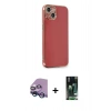 MARSİLYAN™- iPhone 13 Kılıf Yankı Serisi - Şeffaf 360 Full Body Arka Koruyucu + Raze Metal Kamera Lens - MI