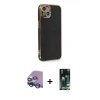 MARSİLYAN™- iPhone 13 Kılıf Yankı Serisi - Şeffaf 360 Full Body Arka Koruyucu + Raze Metal Kamera Lens - MI