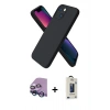 MARSİLYAN™- iPhone 13 Mini Kılıf Kozmos Yansıma Özel Seri - Siyah Bilvis Hayalet Cam Ekran Koruyucu + Raze Metal Kamera Lens - MI