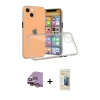 MARSİLYAN™- iPhone 13 Mini Kılıf Nova Asil Özel Seri - Siyah 6D Mat Seramik Hayalet Nano Ekran Koruyucu + Raze Metal Kamera Lens - PE