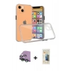 MARSİLYAN™- iPhone 13 Mini Kılıf Nova Asil Özel Seri - Siyah 6D Mat Seramik Hayalet Nano Ekran Koruyucu + Raze Metal Kamera Lens - YL