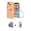 MARSİLYAN™- iPhone 13 Mini Kılıf Nova Asil Özel Seri - Siyah 6D Mat Seramik Hayalet Nano Ekran Koruyucu + Raze Metal Kamera Lens - MI