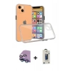 MARSİLYAN™- iPhone 13 Mini Kılıf Nova Asil Özel Seri - Siyah Bilvis Hayalet Cam Ekran Koruyucu + Raze Metal Kamera Lens - MI