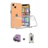 MARSİLYAN™- iPhone 13 Mini Kılıf Nova Asil Özel Seri - Siyah Bilvis Hayalet Cam Ekran Koruyucu + Raze Metal Kamera Lens - SH
