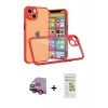 MARSİLYAN™- iPhone 13 Mini Kılıf Nova Asil Özel Seri - Siyah Mat Seramik Nano Ekran Koruyucu + Raze Metal Kamera Lens - KI