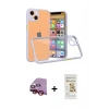 MARSİLYAN™- iPhone 13 Mini Kılıf Nova Asil Özel Seri - Siyah Mat Seramik Nano Ekran Koruyucu + Raze Metal Kamera Lens - KI