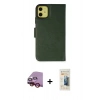 MARSİLYAN™- iPhone 13 Mini Kılıf Siluet Işık Serisi - Siyah 6D Mat Seramik Hayalet Nano Ekran Koruyucu + Raze Metal Kamera Lens - KI