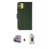 MARSİLYAN™- iPhone 13 Mini Kılıf Siluet Işık Serisi - Siyah Bilvis Hayalet Cam Ekran Koruyucu + Raze Metal Kamera Lens - YL