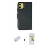 MARSİLYAN™- iPhone 13 Mini Kılıf Siluet Işık Serisi - Siyah Mat Seramik Nano Ekran Koruyucu + Renkli Kamera Lens Koruma Cam - SI
