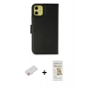 MARSİLYAN™- iPhone 13 Mini Kılıf Siluet Işık Serisi - Siyah Mat Seramik Nano Ekran Koruyucu + Renkli Kamera Lens Koruma Cam - TU