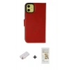 MARSİLYAN™- iPhone 13 Mini Kılıf Siluet Işık Serisi - Siyah Mat Seramik Nano Ekran Koruyucu + Renkli Kamera Lens Koruma Cam - TU