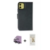 MARSİLYAN™- iPhone 13 Mini Kılıf Siluet Işık Serisi - Siyah Mat Seramik Nano Ekran Koruyucu + Raze Metal Kamera Lens - SH