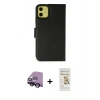 MARSİLYAN™- iPhone 13 Mini Kılıf Siluet Işık Serisi - Siyah Mat Seramik Nano Ekran Koruyucu + Raze Metal Kamera Lens - SH