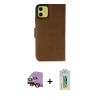 MARSİLYAN™- iPhone 13 Mini Kılıf Siluet Işık Serisi - Siyah Polymer Nano Ekran Koruyucu + Raze Metal Kamera Lens - KI