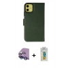 MARSİLYAN™- iPhone 13 Mini Kılıf Siluet Işık Serisi - Siyah Polymer Nano Ekran Koruyucu + Raze Metal Kamera Lens - MI