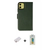 MARSİLYAN™- iPhone 13 Mini Kılıf Siluet Işık Serisi - Siyah Polymer Nano Ekran Koruyucu + Renkli Kamera Lens Koruma Cam - YL